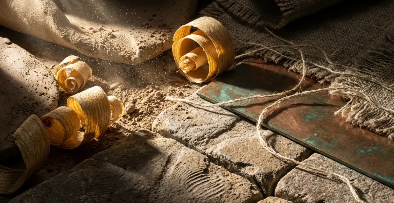 Contraste entre l'atmosphère vivante d'un atelier d'artisan et l'environnement statique d'un musée