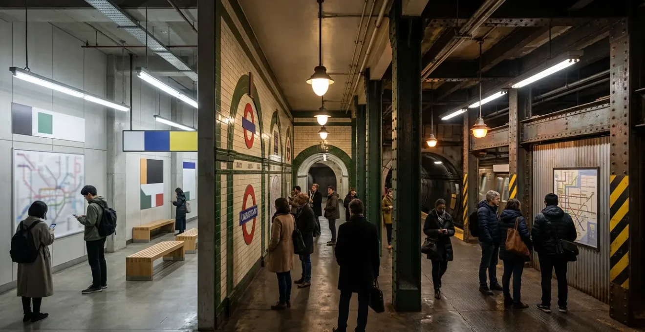 Voyageurs naviguant dans les métros de Tokyo, Londres et New York avec des cartes et smartphones